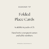 Carte De Placement Plume de paon aquarelle Boho Chic