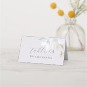 Carte De Placement Plutôt Violet Floral Quinceanera Calligraphie (Dos)