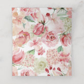 Carte De Placement Poche Aquarelle Mariage Réception Réservé Table (Intérieur déplié)