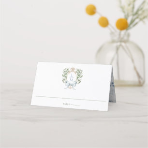Carte De Placement Poignets de feuilles traditionnels avec poule Ma