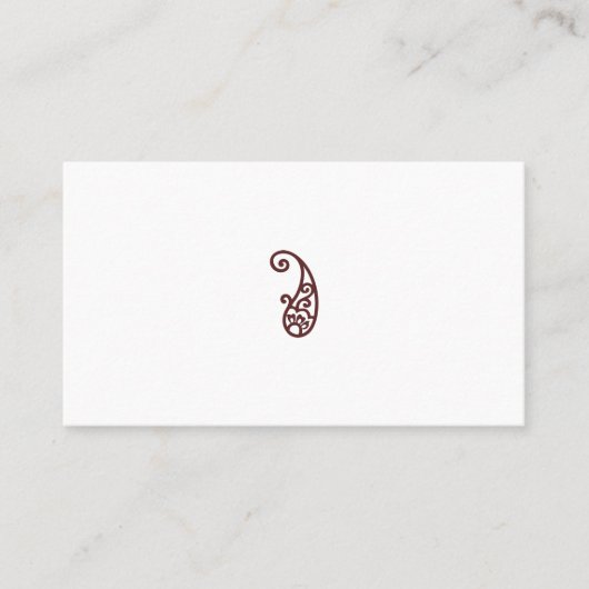 Carte De Placement Point rouge (Devant)