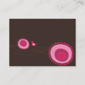 Carte De Placement Points de Fleur Rose Whimsical Inséparables Mariag (Dos)