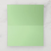 Carte De Placement Pois Whimsical noir et blanc avec vert (Intérieur déplié)