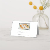 Carte De Placement Poisson Koi Or élégant (Devant)