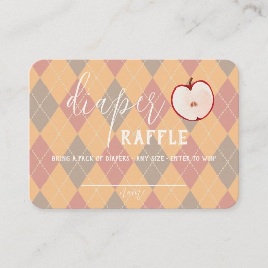 Carte De Placement Pomme de caramel - Rouge Bébé Refroidisseur Insert (Devant)