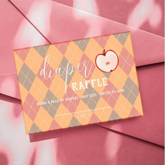 Carte De Placement Pomme de caramel - Rouge Bébé Refroidisseur Insert