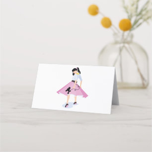 Carte De Placement Poodle skirt