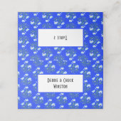 Carte De Placement Porte-nom de table Fleurs de Crocus (Extérieur déplié)