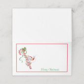 Carte De Placement Porte-table avec la souris de Noël (Extérieur déplié)