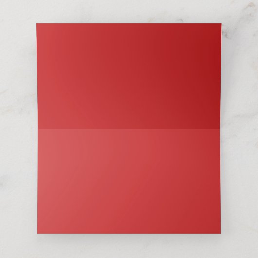 Carte De Placement Pot blanc noir moderne avec rouge (Intérieur déplié)