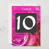 CARTE DE PLACEMENT POUR BAR MITZVAH AUX ROSES À L' (Dos)