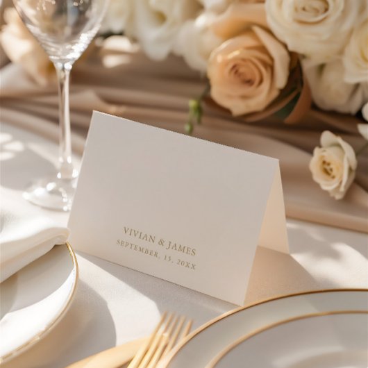 Carte de placement pour invité de mariage élégante