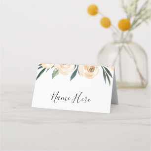 Carte de placement pour la douche de mariée floral
