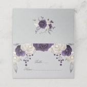 Carte De Placement pourpre et blanc poussiéreux (Extérieur déplié)