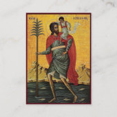 Carte De Placement Prayer Card to St. Christopher for Drivers (Devant)