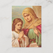 Carte De Placement Prayer to St. Anne, Catholic Prayer Card (Devant)