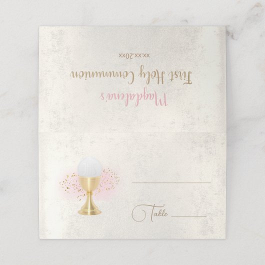 Carte De Placement Première communion (Extérieur déplié)