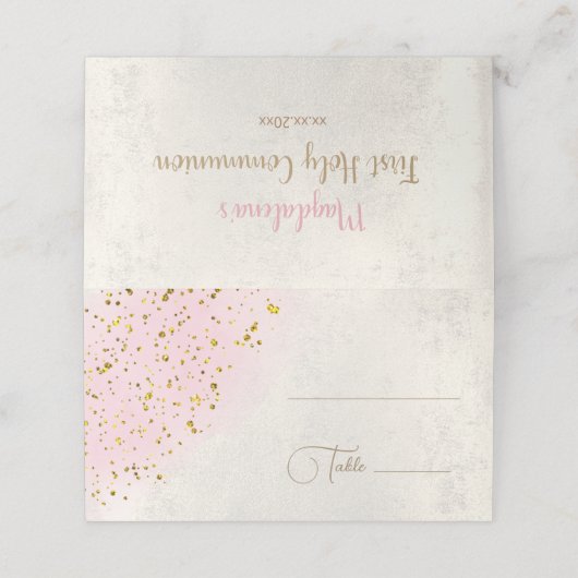 Carte De Placement Première communion (Extérieur déplié)