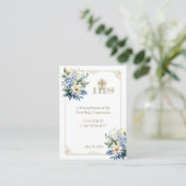 Carte De Placement Première communion Anima Christi Prière du Souveni (Debout devant)
