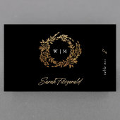 Carte De Placement Premium Monogram Gold Crest Classic Mariage invité