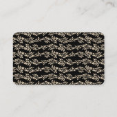 Carte De Placement Premium Monogram Gold Crest Classic Mariage invité (Dos)