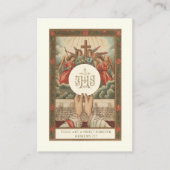 CARTE DE PLACEMENT PRIÈRE AUX PRÊTRES RELIGIEUX CATHOLIQUES (Devant)