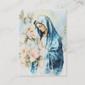 Carte De Placement Prière commémorative funéraire catholique Mary Flo (Devant)