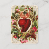 Carte De Placement Prière du Sacré-Coeur religieux pour l'Âme disparu (Devant)