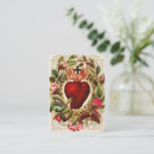 Carte De Placement Prière du Sacré-Coeur religieux pour l'Âme disparu (Debout devant)