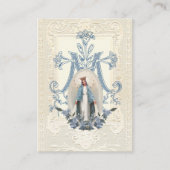 Carte De Placement Prière funéraire religieuse Vierge Marie (Devant)