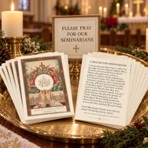 PRIÈRE POUR LES SEMINAIRES CATHOLIQUES RELIGIEUX