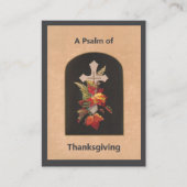 Carte De Placement Psalm 100 Thanksgiving Prayer Card (Devant)