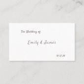 Carte De Placement Purple Floral Botanical Wedding (Dos)