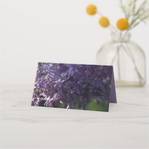 Carte De Placement Purple Lilac Fleurs Mariage Charité Favorisée