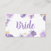 Carte De Placement Purple Peonies Romance Mariage Place Card (Dos)