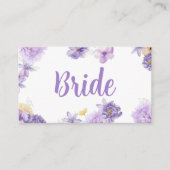 Carte De Placement Purple Peonies Romance Mariage Place Card (Devant)