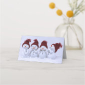 Carte De Placement Quatuor de bonhommes de neige (Dos)