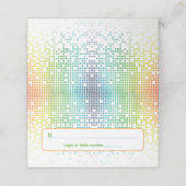 Carte De Placement Rainbow Pixel jeu vidéo Gamer Bar Mitzvah Adresse (Extérieur déplié)