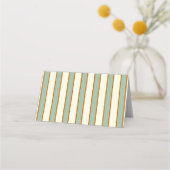 Carte De Placement Rayure Moderne Rétro Chili Citron (Dos)