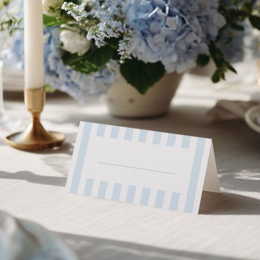 Carte De Placement Rayures Bleues Douces