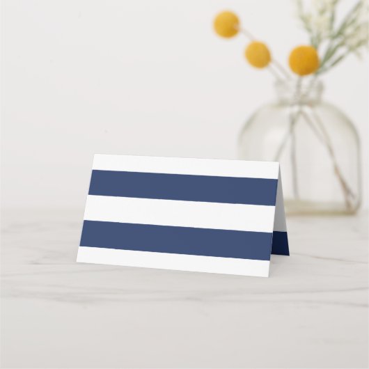 Carte De Placement Rayures de la marine chic (Devant)