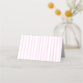 Carte De Placement Rayures roses citron (Dos)