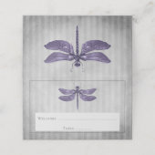 Carte De Placement Réception de libellules à bijoux pourpres (Extérieur déplié)