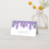 Carte De Placement Réception de mariage du jardin Wisteria (Dos)