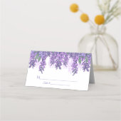 Carte De Placement Réception de mariage du jardin Wisteria (Devant)