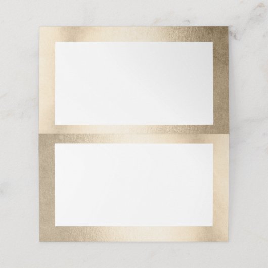 Carte De Placement RÉCEPTION DE MARIAGE élégant luxe fausse bordure o (Extérieur déplié)