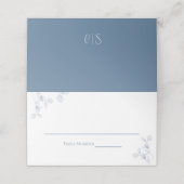 Carte De Placement Réception de mariage Simple Numéro floral Simple B (Extérieur déplié)