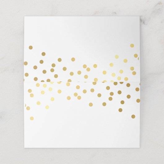 Carte De Placement RÉCEPTION DE MARIAGE simples et modernes points en (Extérieur déplié)