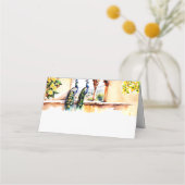 Carte De Placement Réception du palais de Jaipur, mariage indien (Devant)