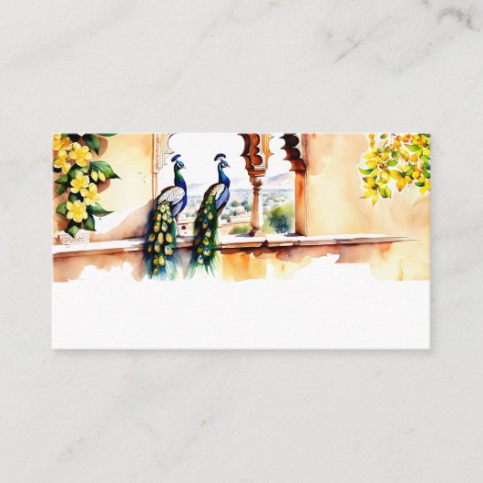 Carte De Placement Réception du palais de Jaipur, mariage indien (Devant)